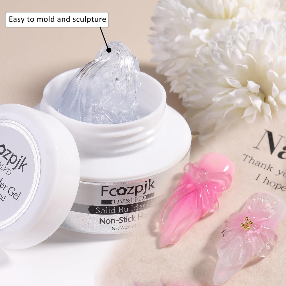 Fcozpjk silicone carving pen—precise 3D nail details.