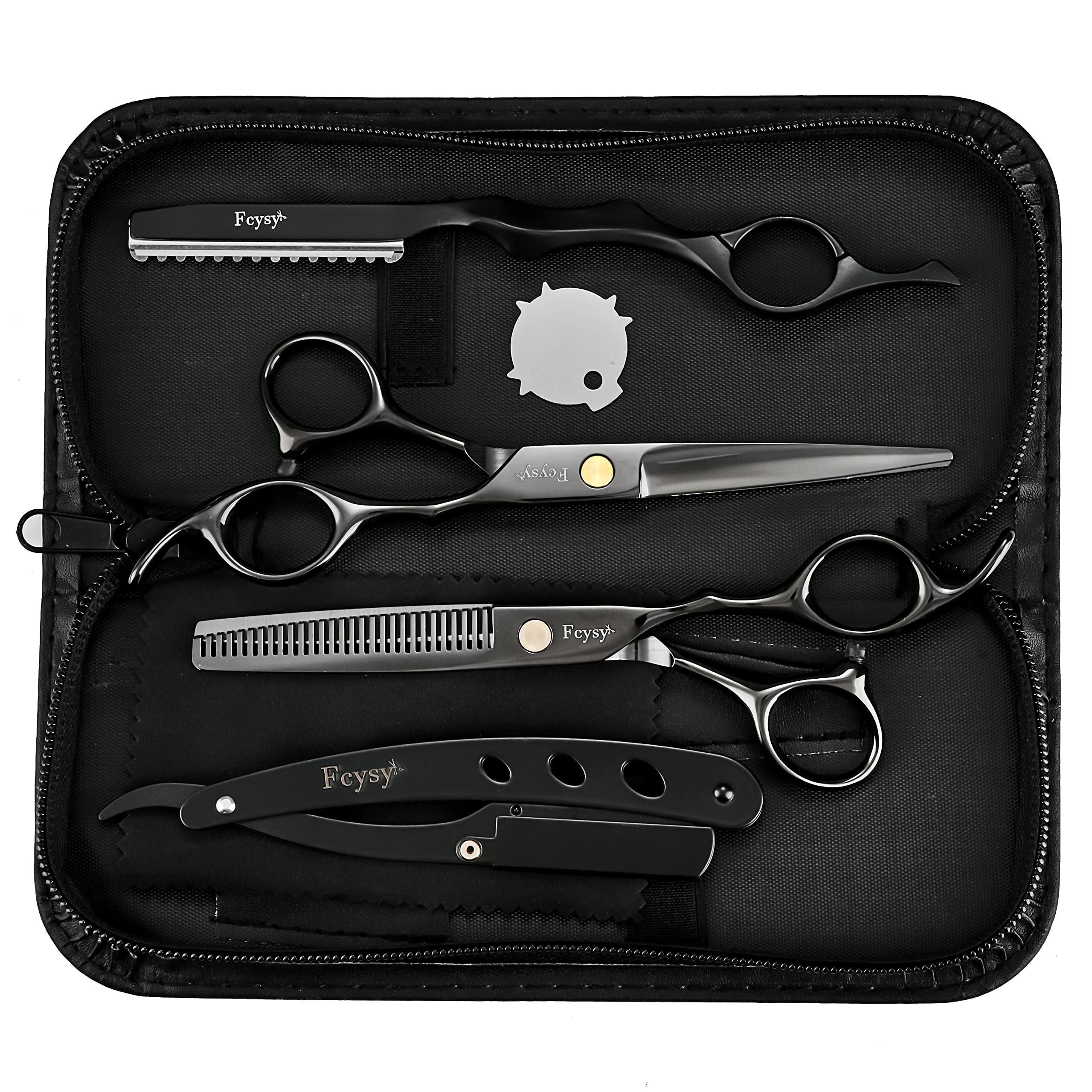 Fcysy comb helps detangle and section hair during trims.