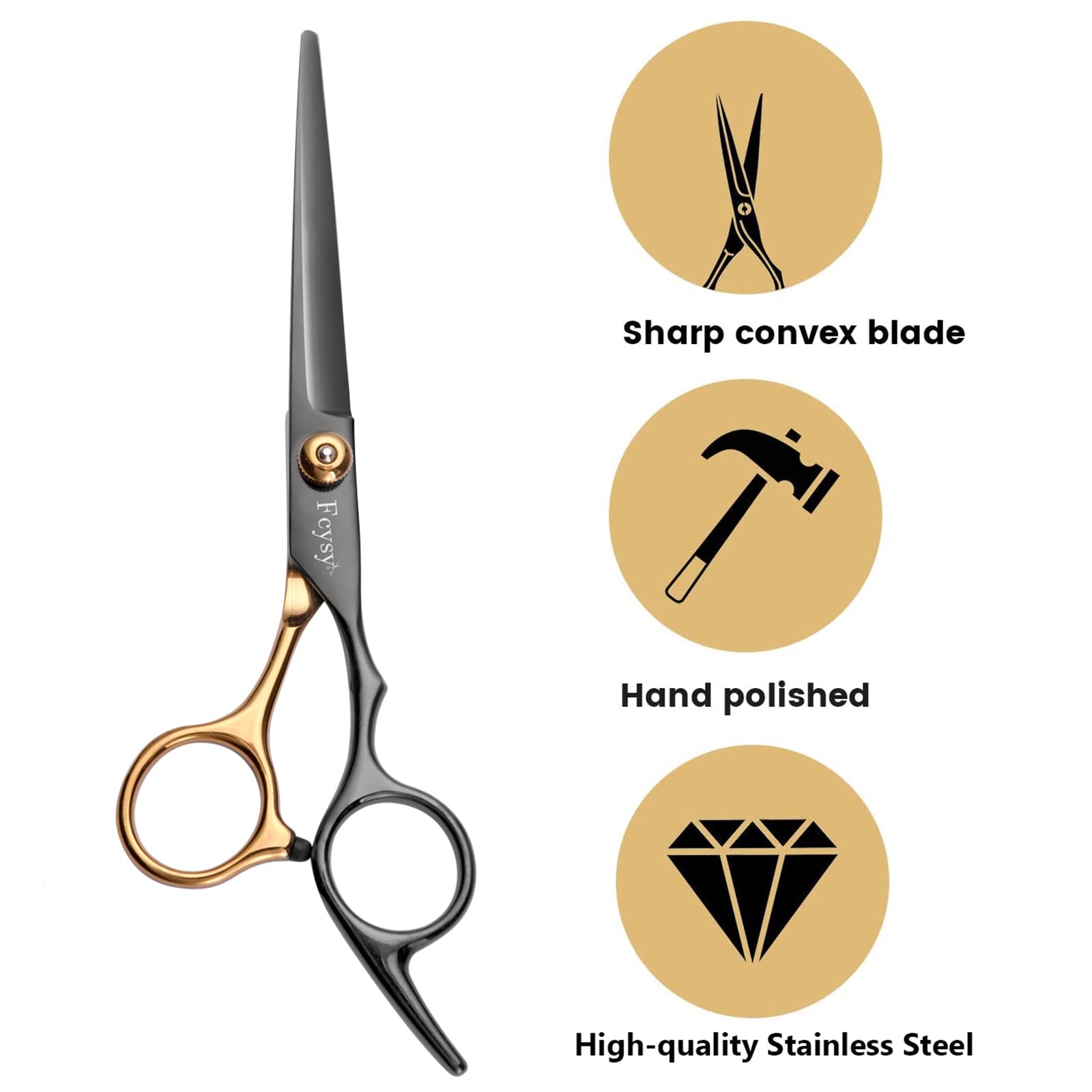 Fcysy eyebrow nose hair scissors for quick grooming and detail work