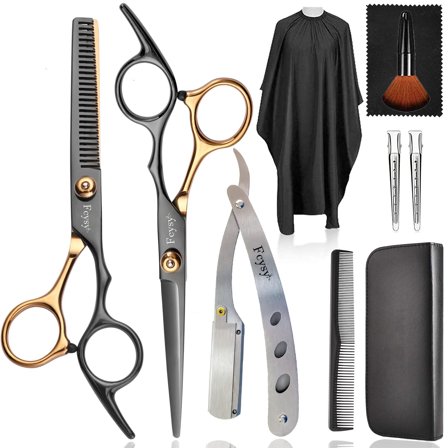 Fcysy 6-inch professional hair scissors for precise, clean cuts.