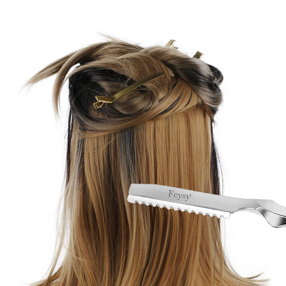 Fcysy hair texturizing thinning razor for gentle blending