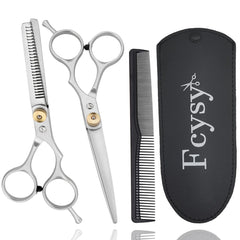 Fcysy haircutting shears 6in with offset handle for precise trims.