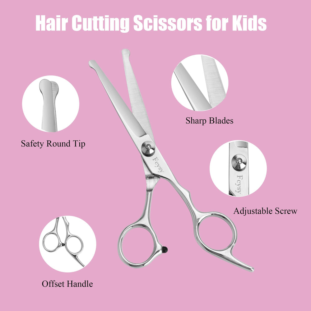 Fcysy thinning shears designed for gentle texture on kids' hair