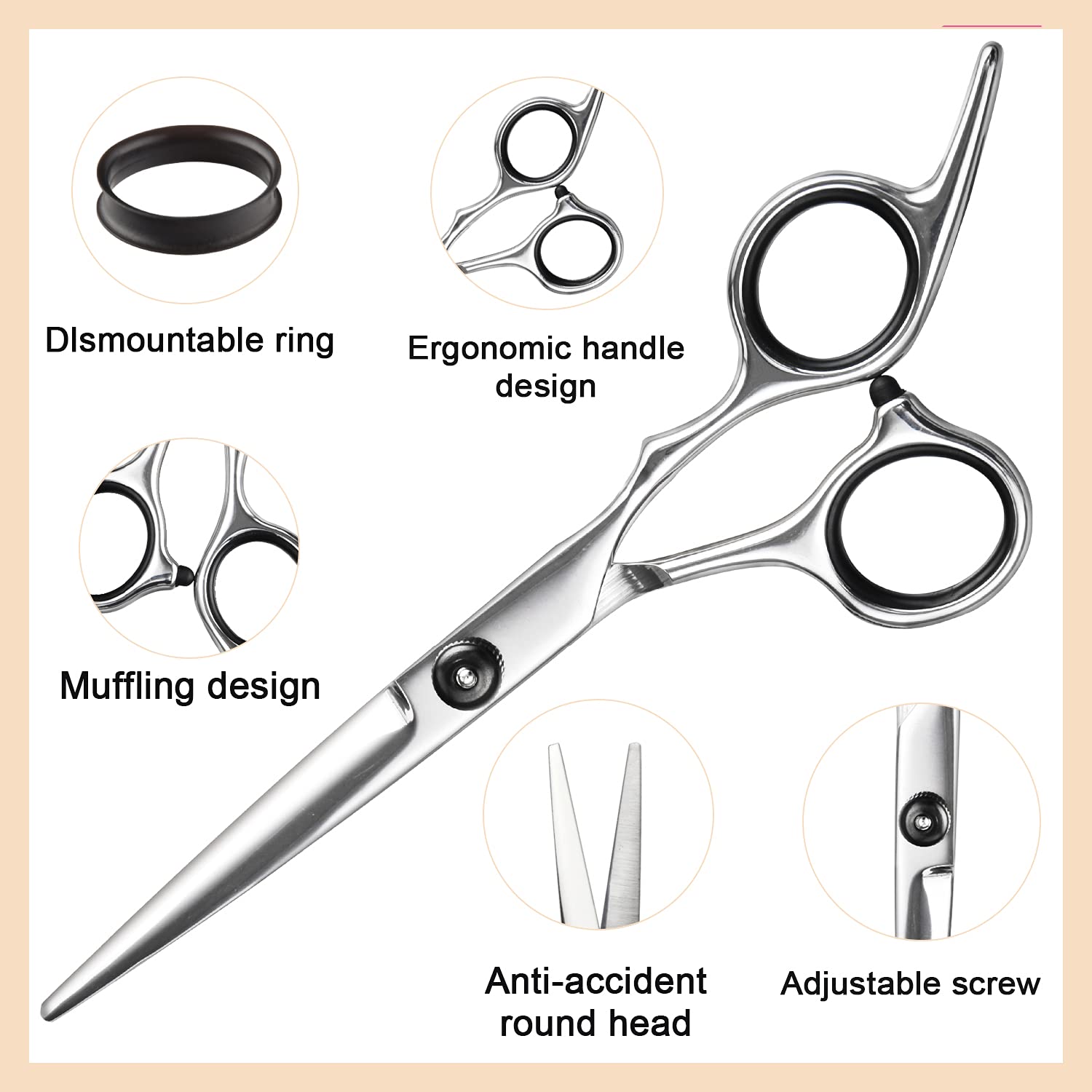 Fcysy straight edge razor included for crisp, defined finishing lines