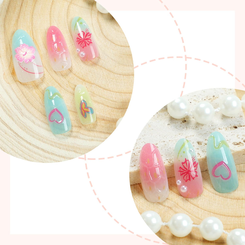 FDSQHSA medium-size nails on display showing fit for natural nails.