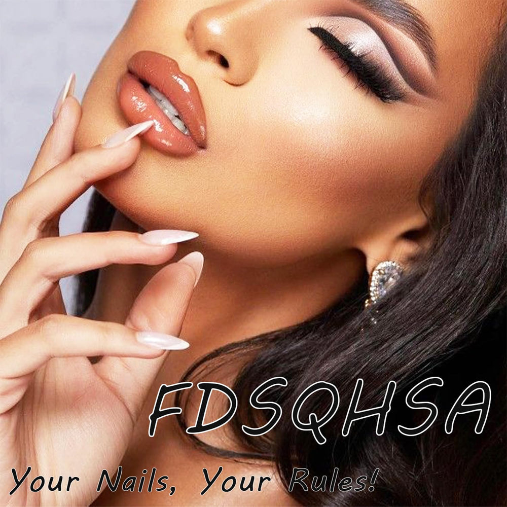 FDSQHSA on-hand styling with Summer press-ons for a beach-ready look.