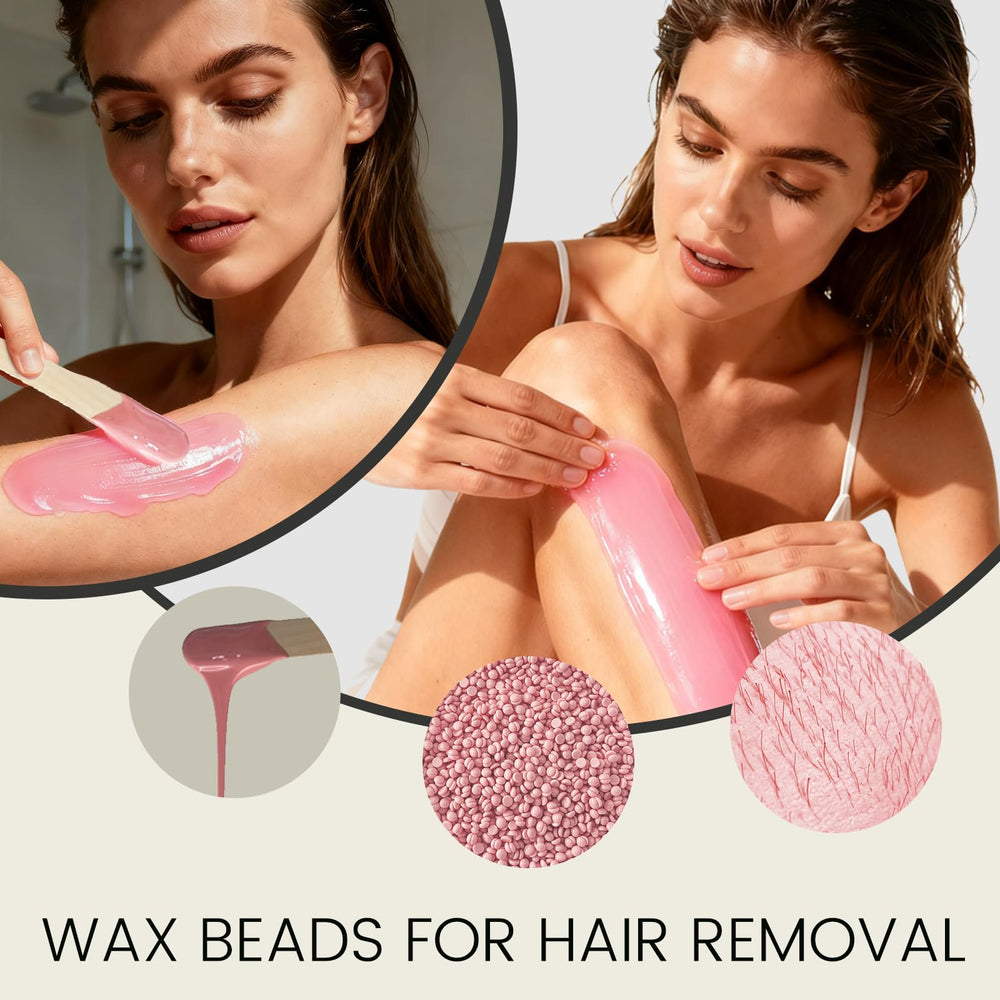 FEAMIRIA Brazilian wax beads provide long-lasting smoothness after use.