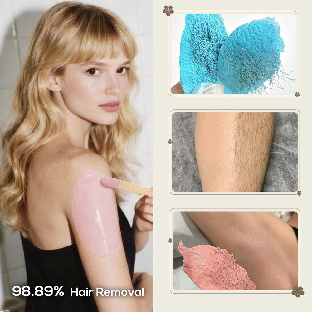 FEAMIRIA wax beads for sensitive skin with gentle formula.