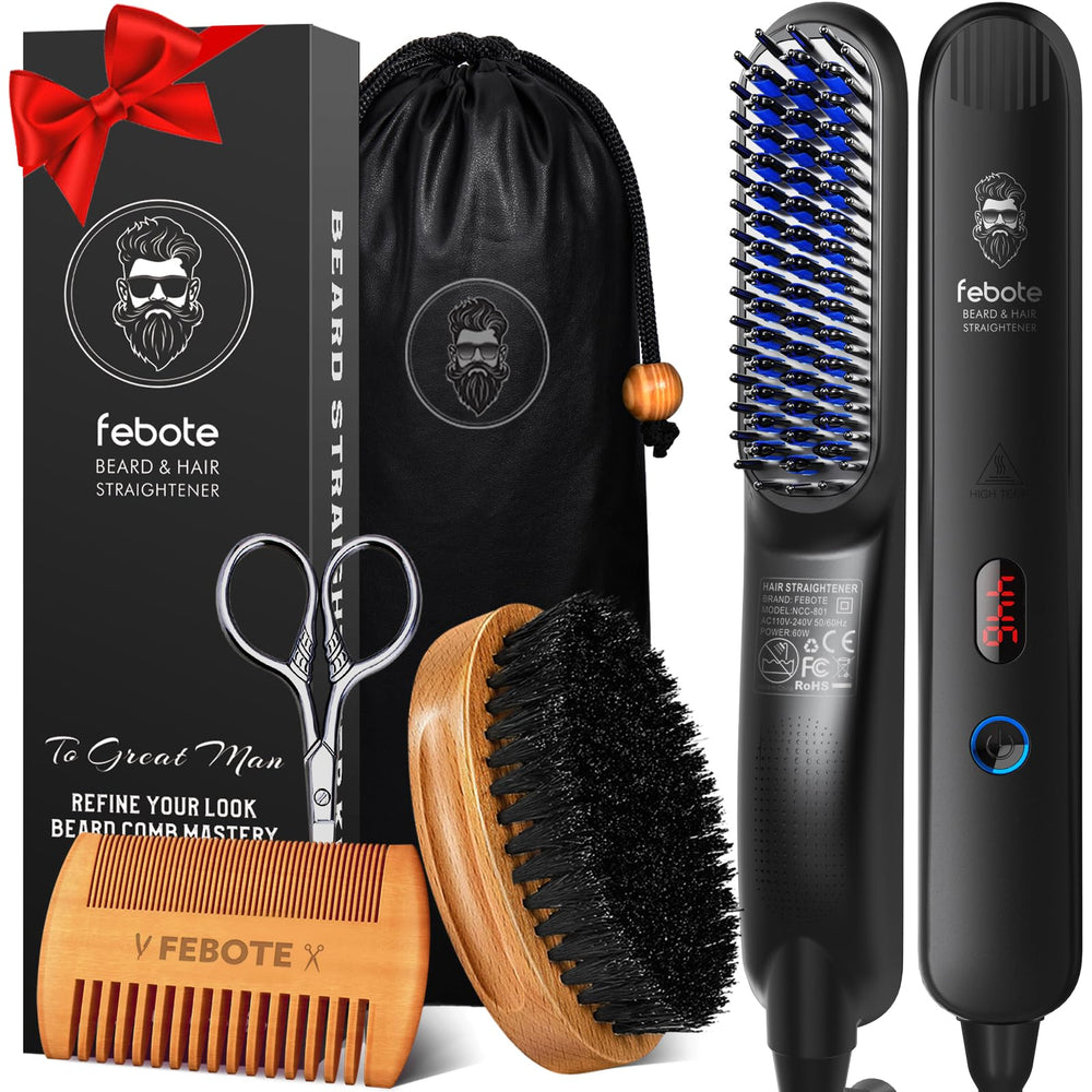 FEBOTE Innovation Beard Straightener ready for quick, even styling