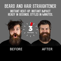 FEBOTE natural boar bristle beard brush for gentle detangling and shine