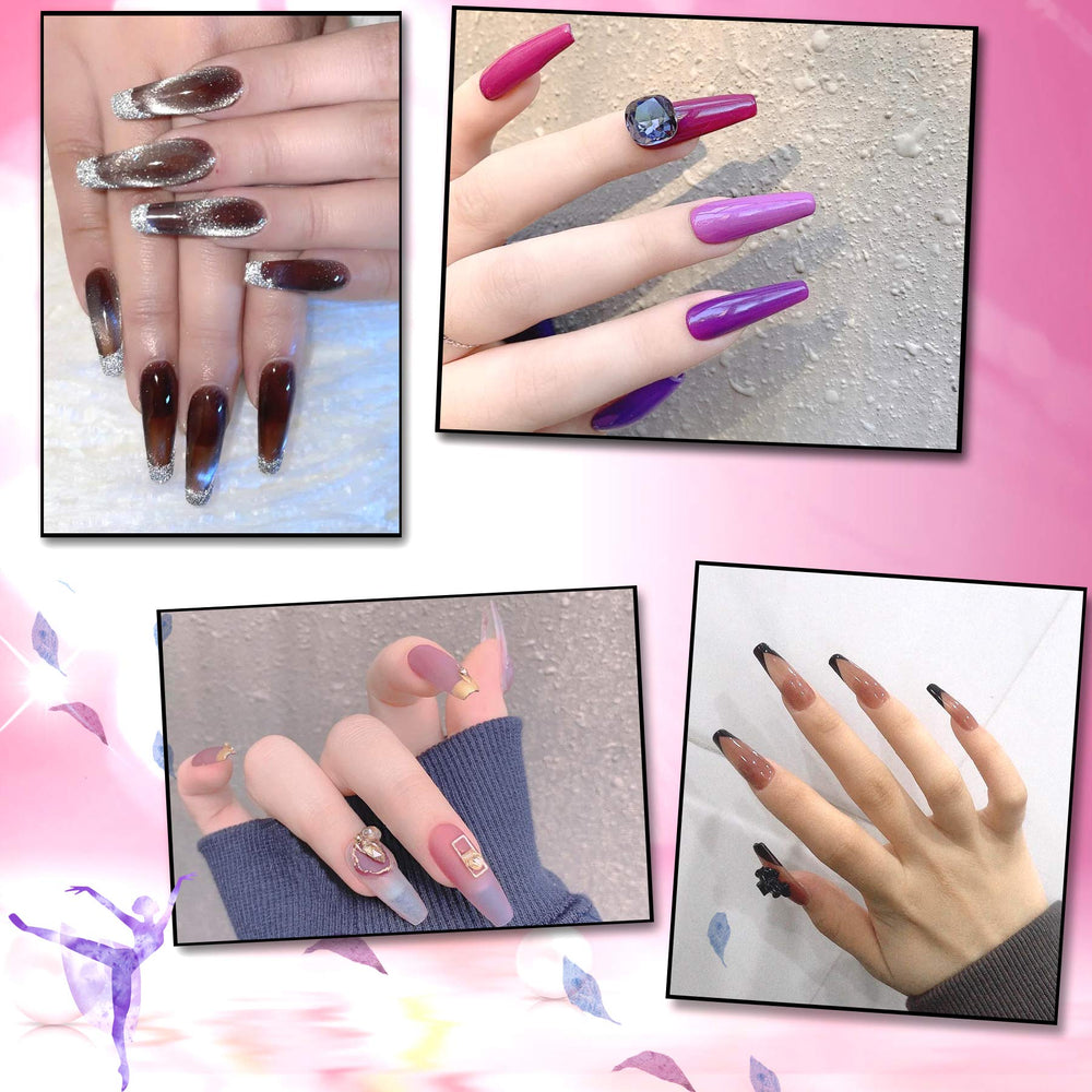 FEBSNOW nail-extension tips help create polished looks for parties and events.