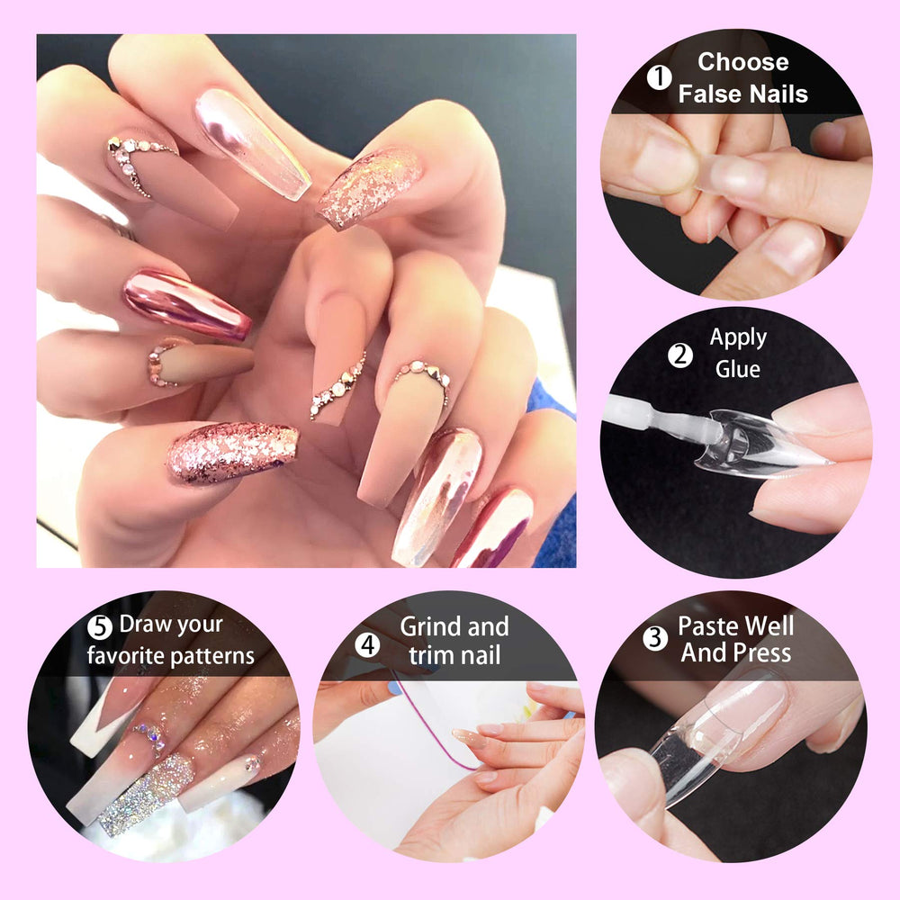 FEBSNOW tips are ideal for salons and home DIY nail art projects.
