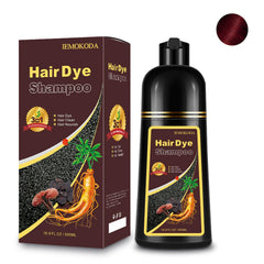 Fedulili hair dye shampoo pour action for quick, mess-free color at home.