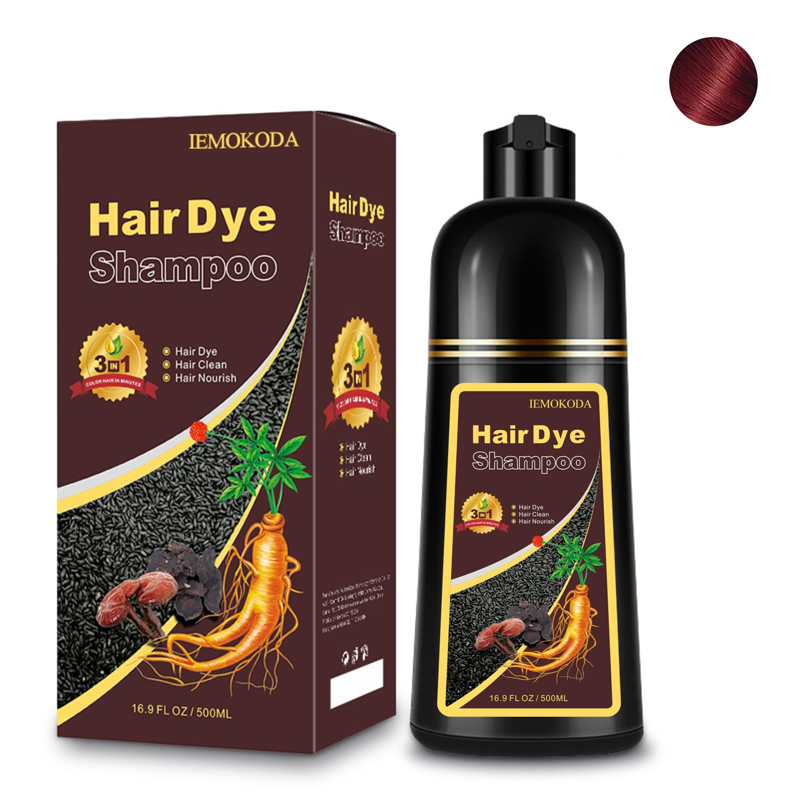 Fedulili hair dye shampoo press and apply for at home color