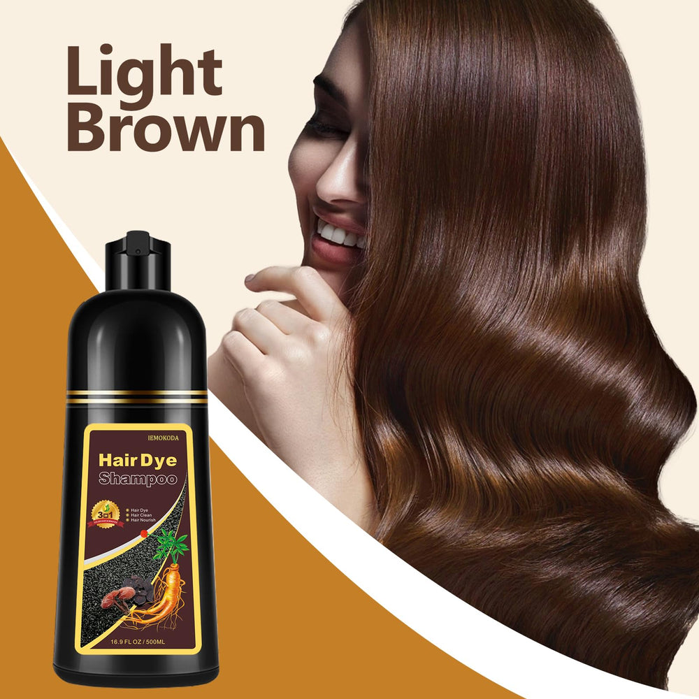 Fedulili dye shampoo lather showing even color distribution on hair