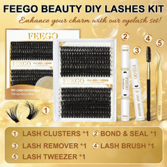 Feego lash bond and seal 10ml for strong hold during DIY extensions