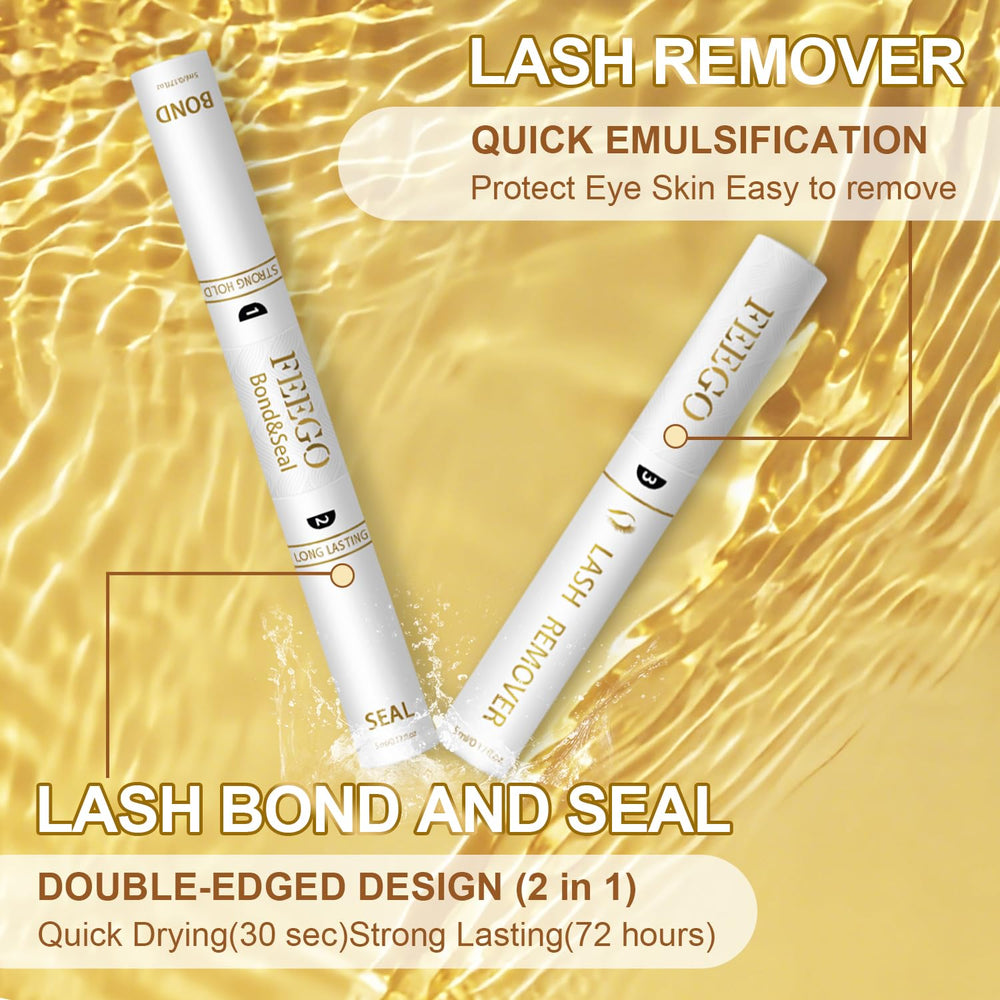 Feego lash tweezers for precise lash placement