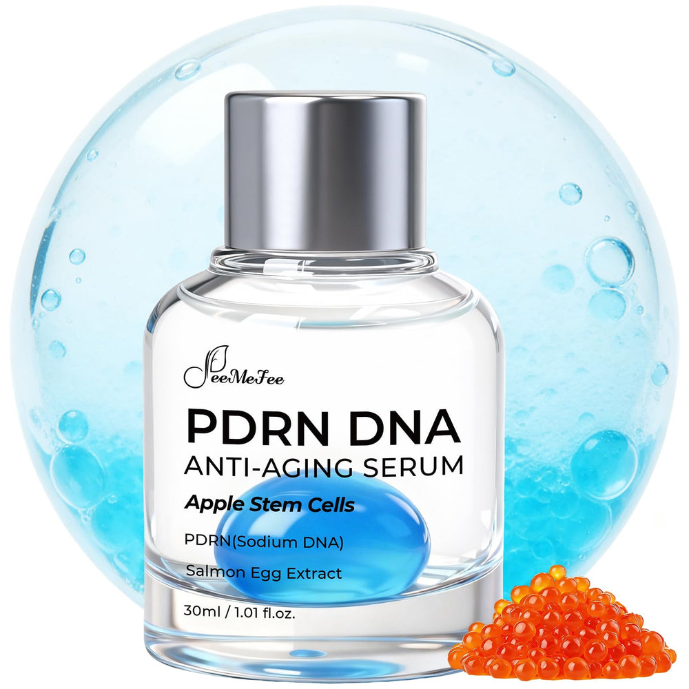 FeeMeFee Salmon PDRN serum bottle showing premium packaging for precise application