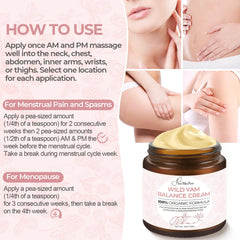 FeeMeFee Wild Yam Cream with aloe vera for soothing, non-greasy absorption