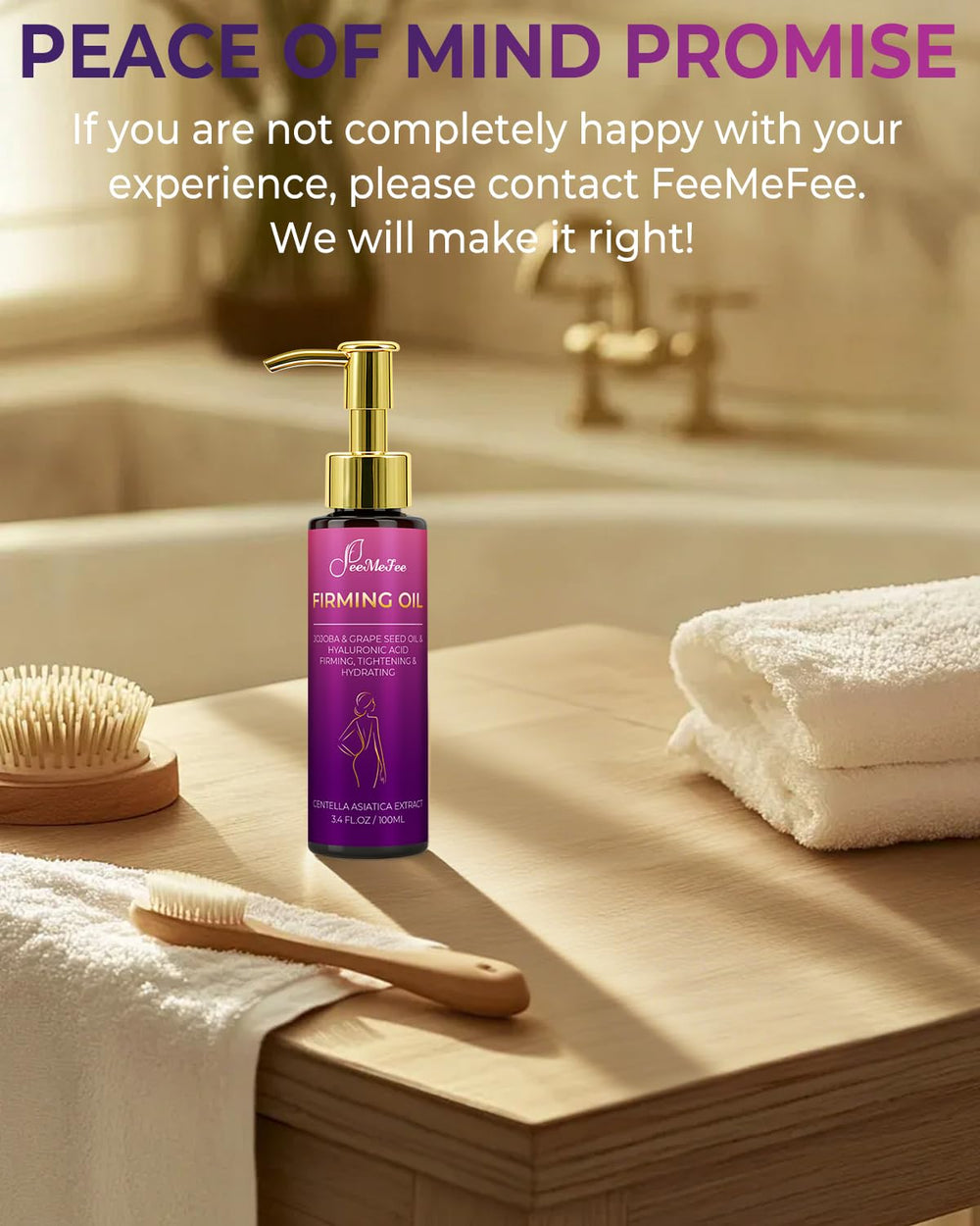 FeeMeFee lavender scent adds a relaxing spa-like experience.