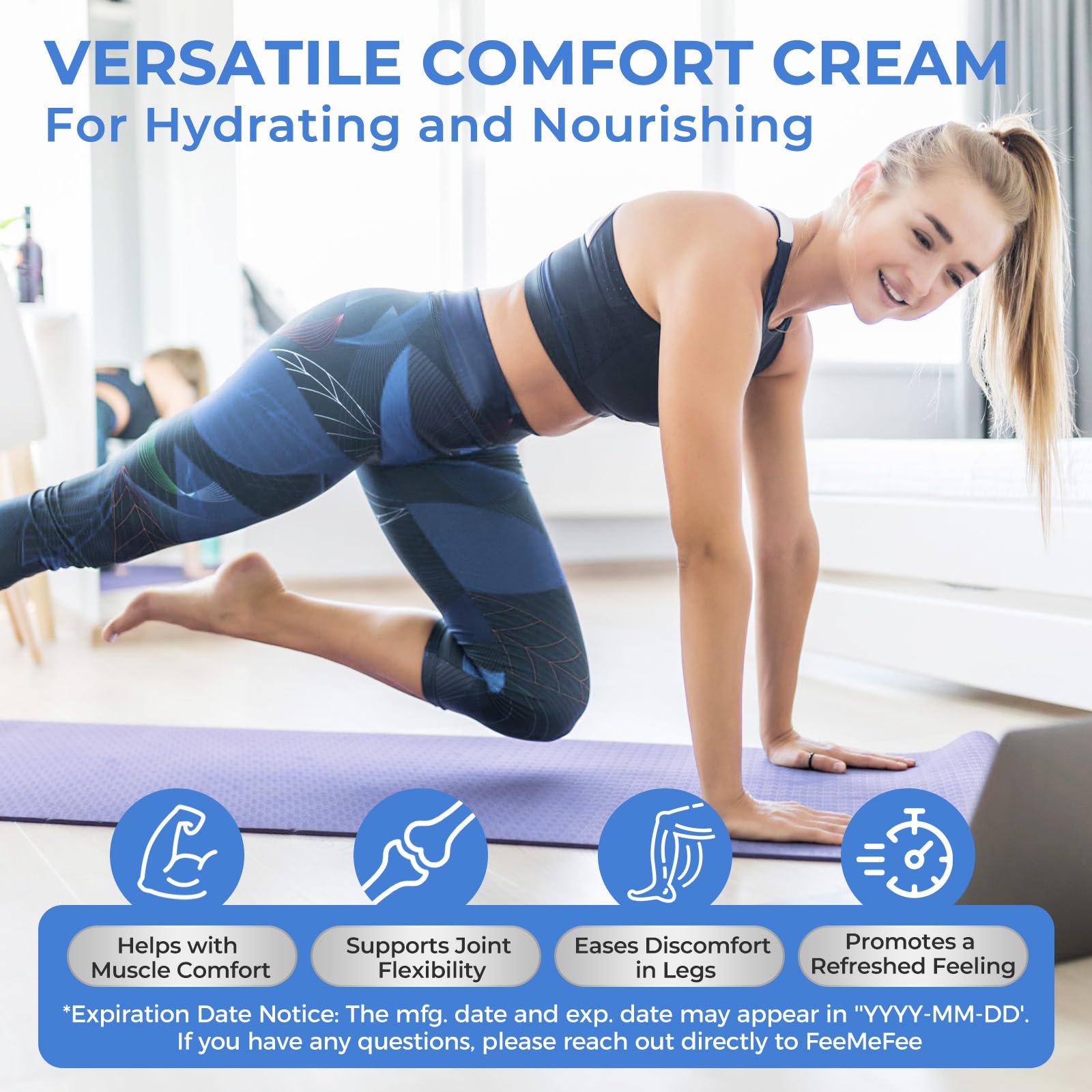 FeeMeFee Magnesium Lotion fast absorption gives a light feel.