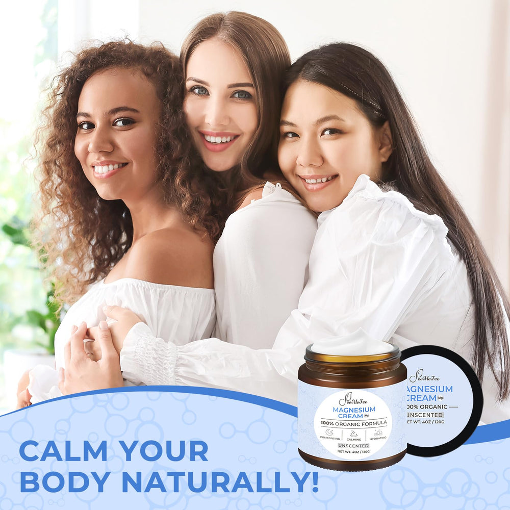 FeeMeFee Magnesium Lotion fragrance-free option for sensitive skin.