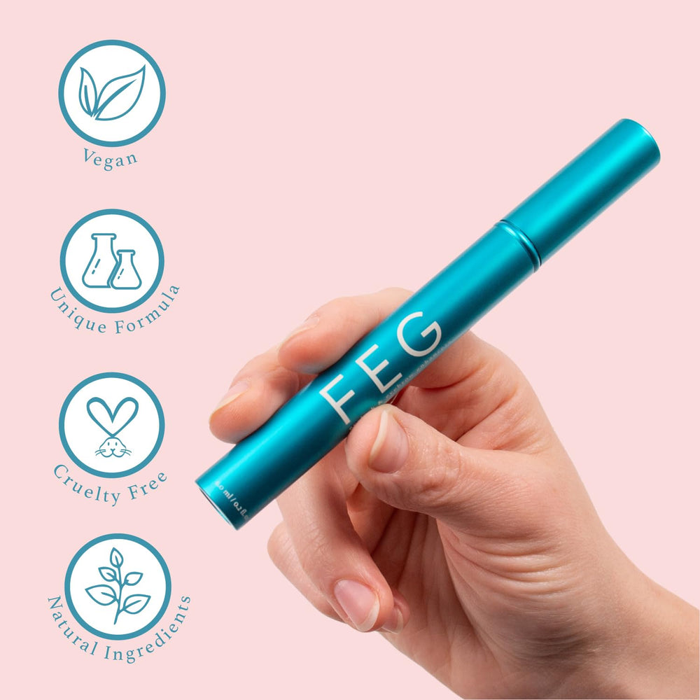 FEG formula uses natural ingredients for gentle lash care.