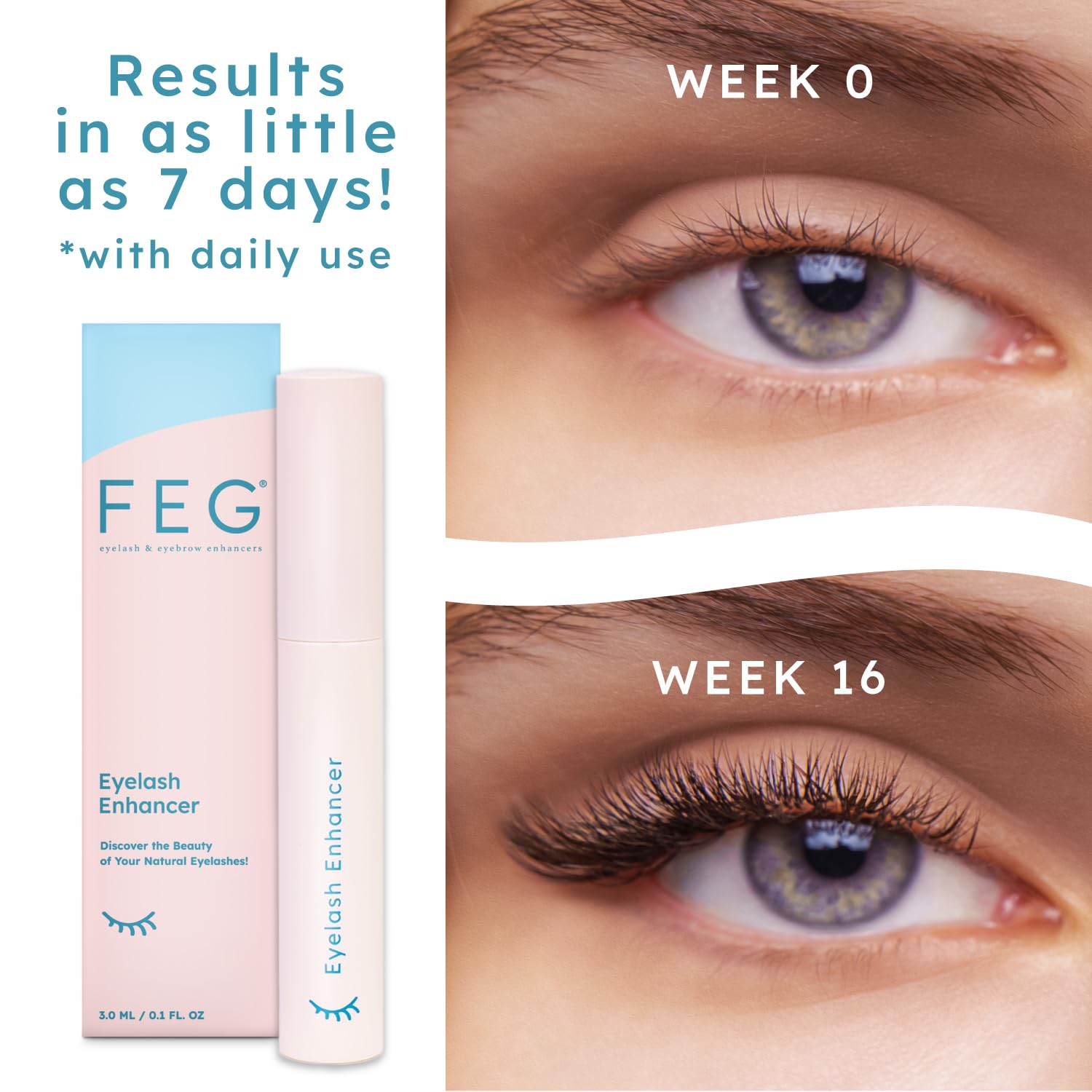 FEG branded packaging with tubes showcased for premium, easy storage