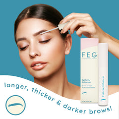 FEG applicator tip ready for precise root application at brow line
