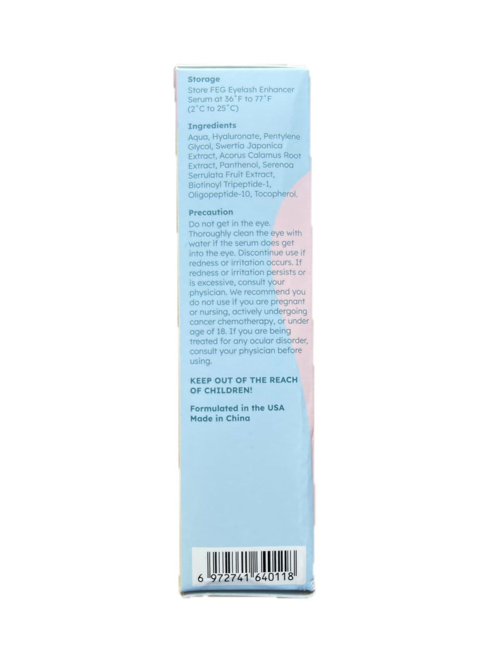FEG Eyelash Enhancer packaging open, revealing multiple tubes for a bundle.