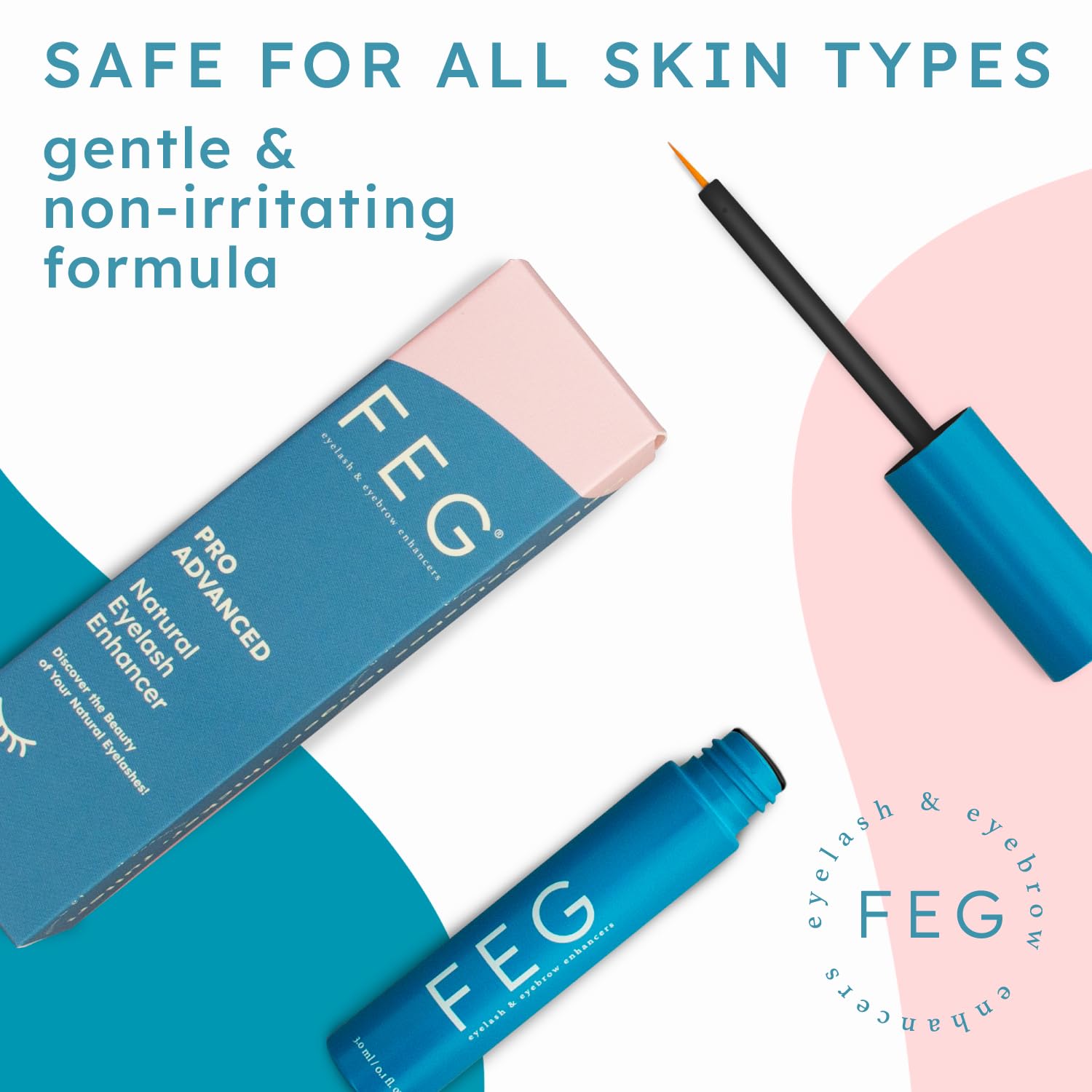 Graphic of natural ingredients in FEG Pro Advanced formula