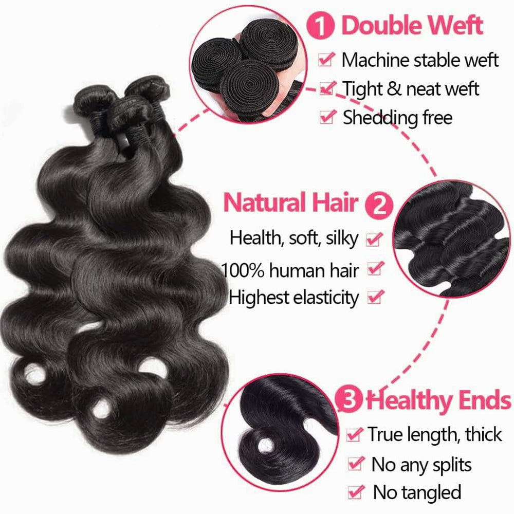 Feibin 4x4 Swiss lace closure for discreet, realistic hairline