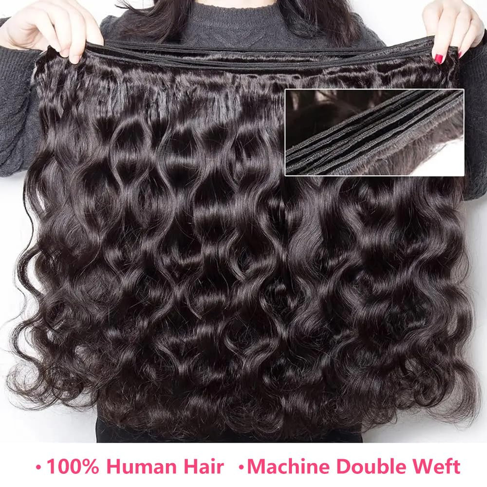Feibin body wave close up highlighting soft texture and shine