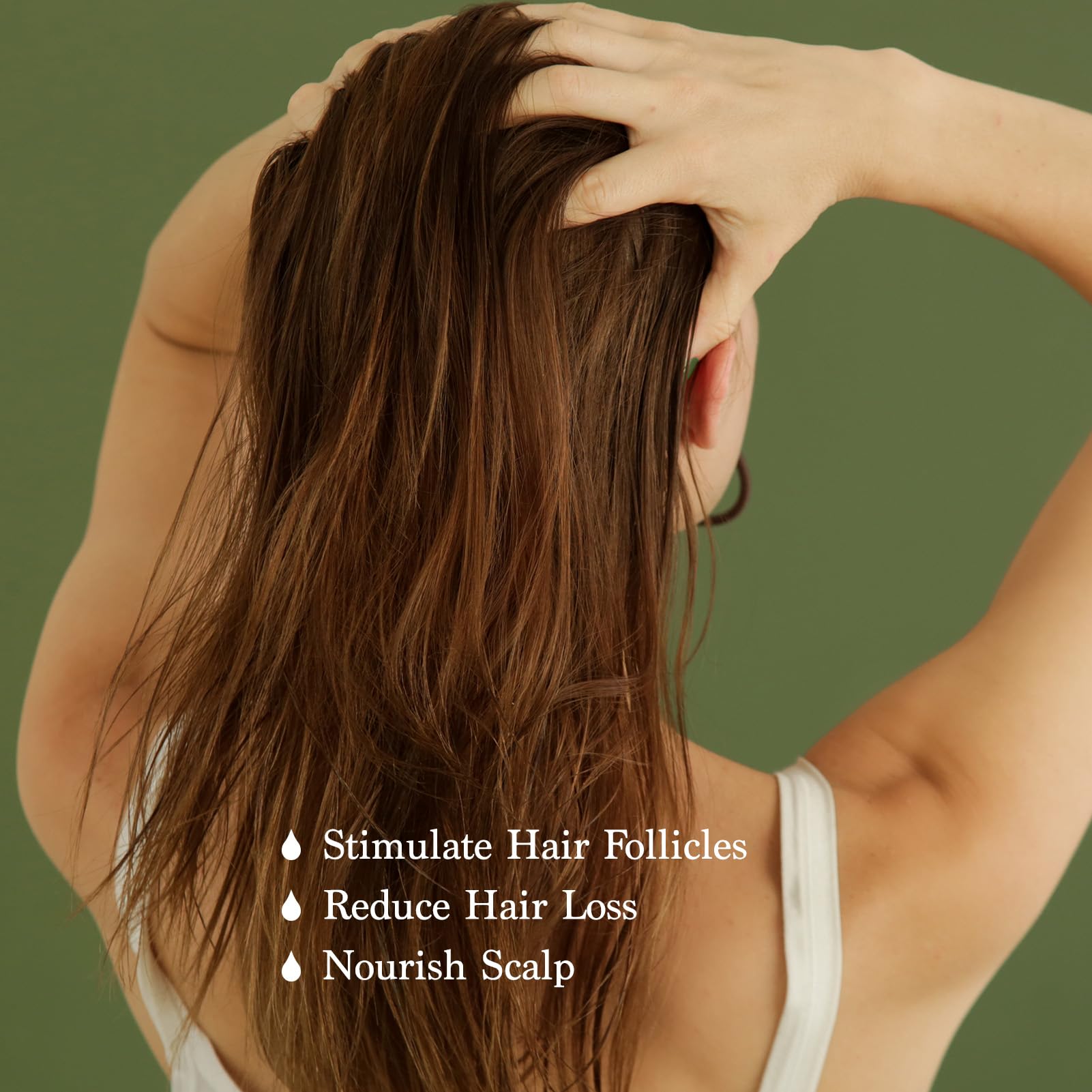 FEIBTH Rosemary aroma close-up evokes invigorating scalp refresh.