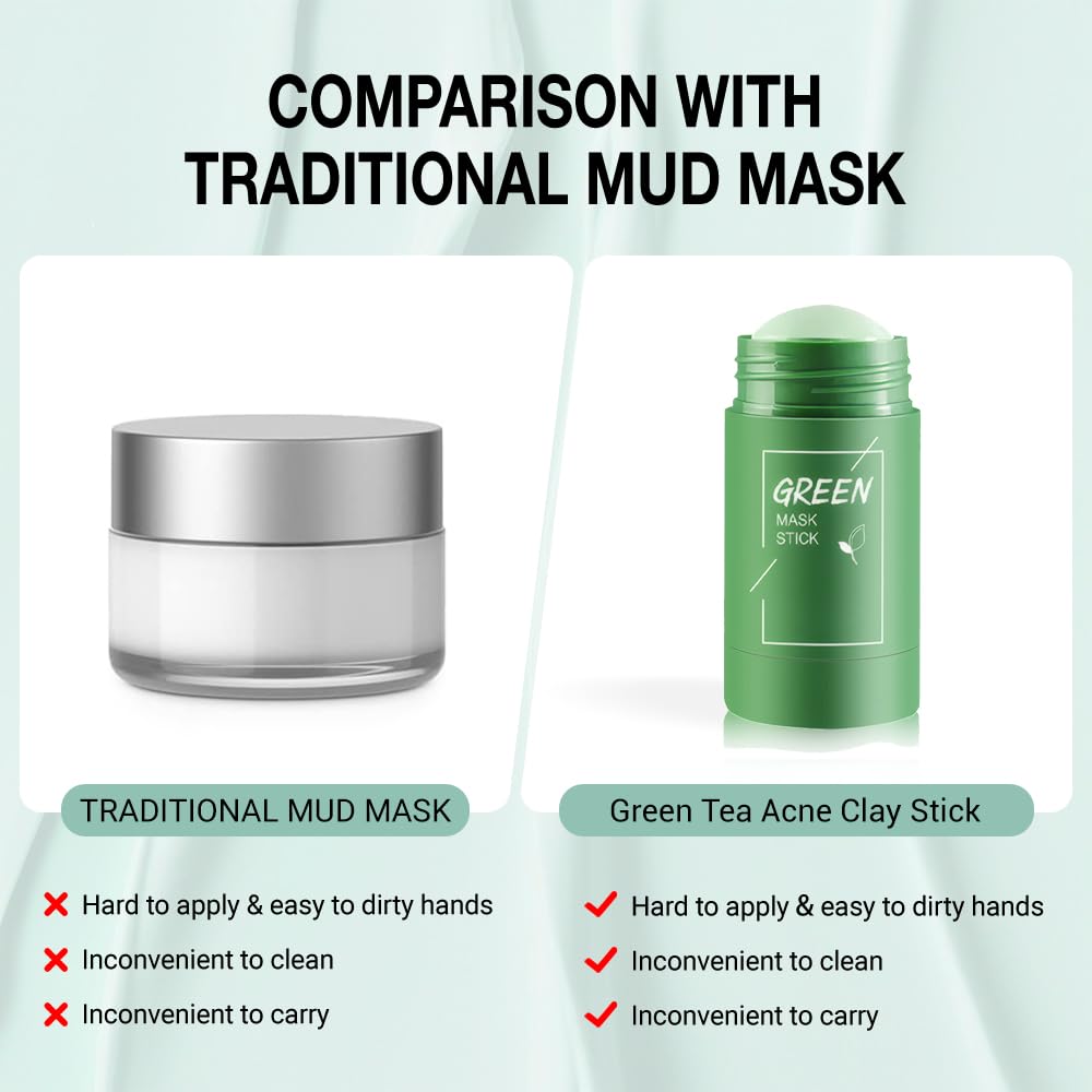 FeiCuiYun Green Tea Clay Mask Stick smooth texture for comfortable masking
