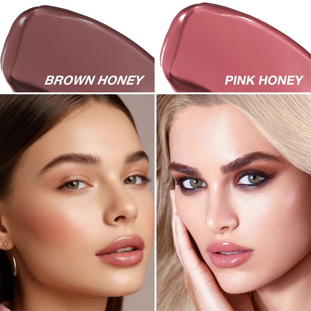 FeiCuiYun honey tint sheer swatches on lips for subtle buildable color.