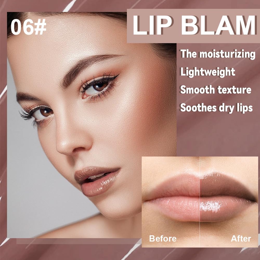 FeiCuiYun lip glow swatch for on-the-go hydration and sheer color.