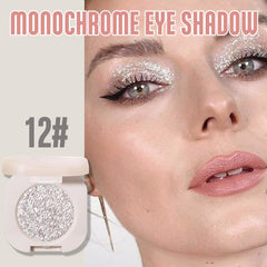 FeiCuiYun silver shimmer compact showcases bold metallic shade for festive accents