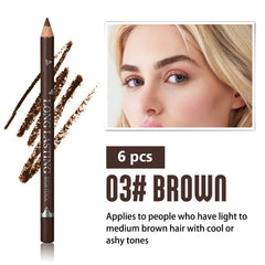 FeiCuiYun wooden core brown eyebrow pencil for smooth, precise shaping.