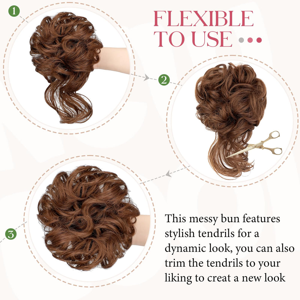 FeidyLong ponytail extension enabling quick, versatile updos for busy days