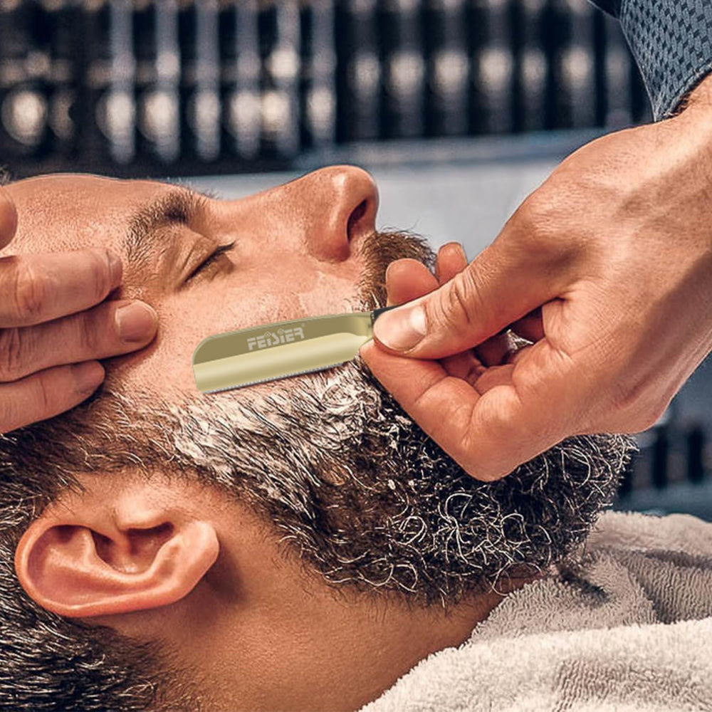 FEISIER ergonomic grip enhances control for neck, beard, or head shaping.