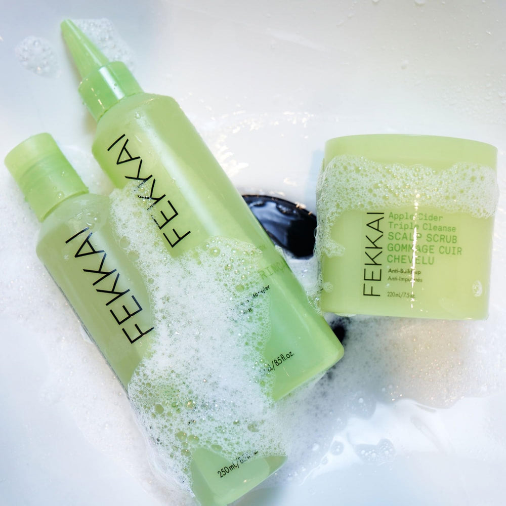 Fekkai Apple Cider Detox Rinse label detail and branding