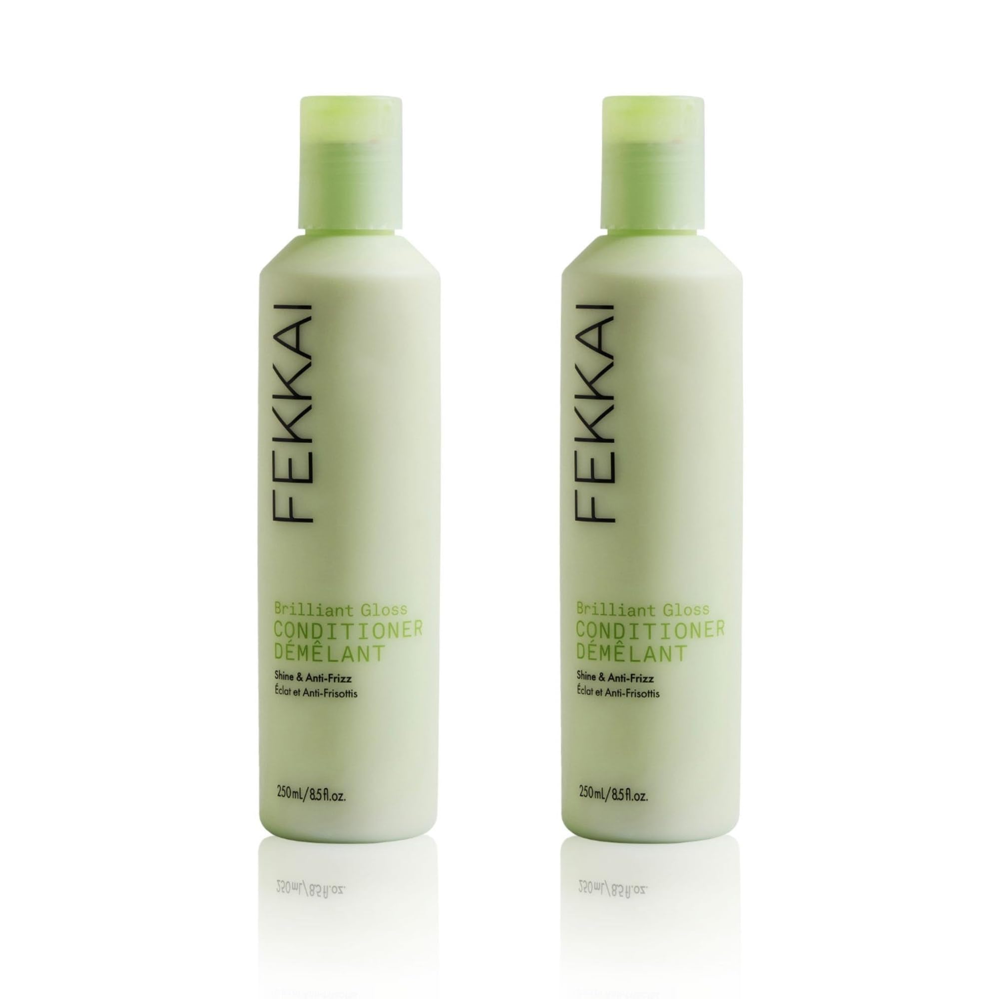 Fekkai Brilliant Gloss Conditioner 8.5 oz bottle, two-pack for glossy results.