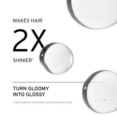 FEKKAI Brilliant Gloss Glass Hair Oil Serum bottle smooths and protects while styling.