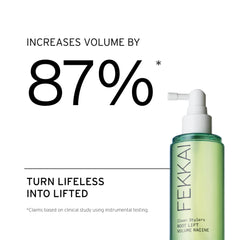 Fekkai Full Blown Volume Shampoo lather demonstrates added volume and shine.