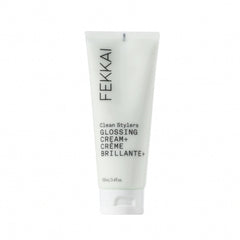 Fekkai Glossing Cream bottle closeup showing hydration and frizz control in the shine-boosting formula
