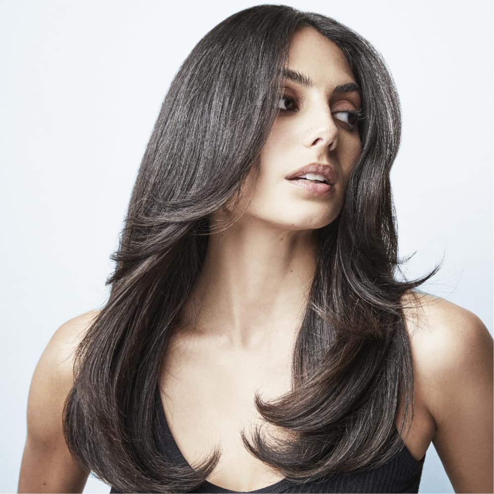 Fekkai Glossing Cream on model hair highlights dramatic shine and frizz control