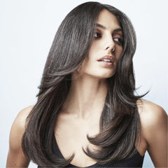 Fekkai Glossing Cream on model hair highlights dramatic shine and frizz control