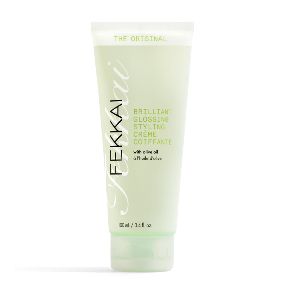 Fekkai Original Brilliant Glossing bottle showcases the shine boosting styling cream.