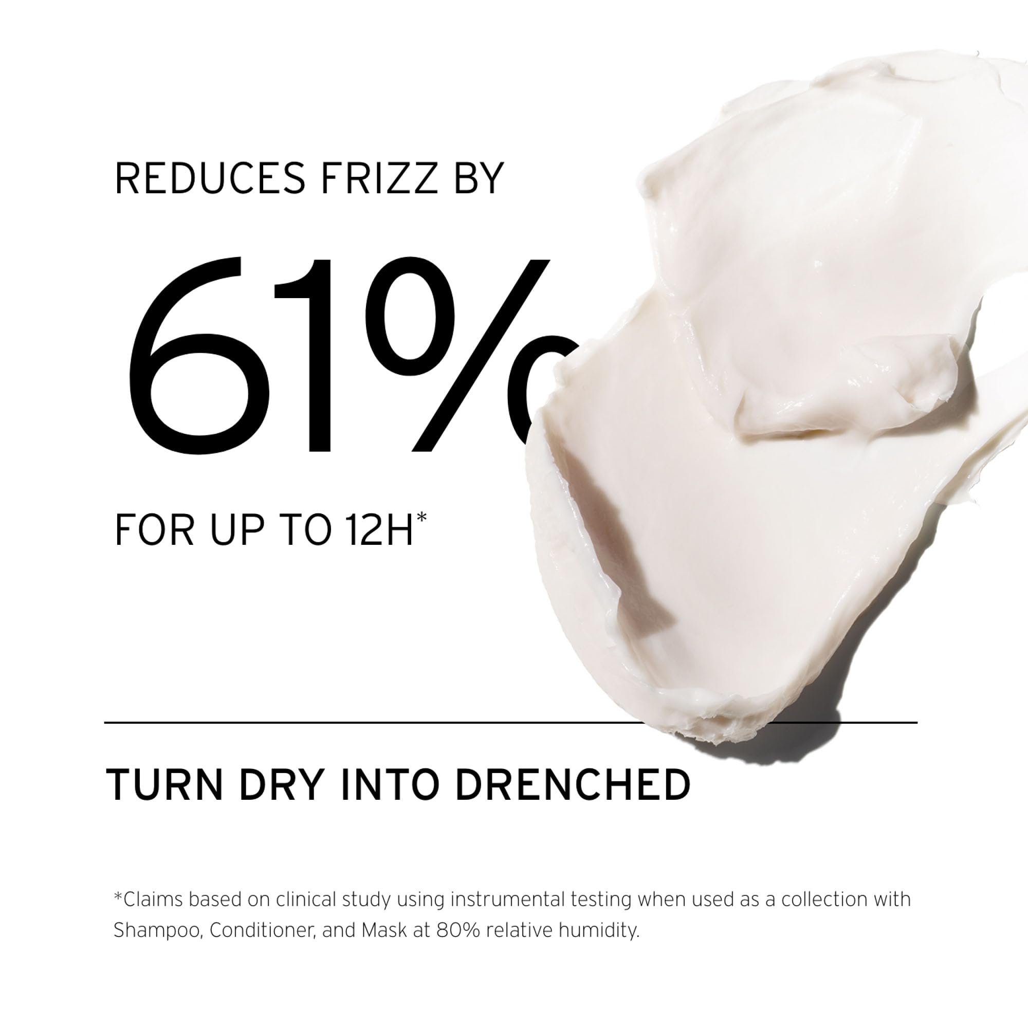 Fekkai conditioner application on hair shows lightweight moisture for curls